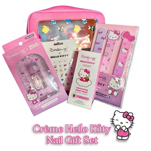 Hello Kitty Other - Hello Kitty 5 piece Nail Gift Set by The Crème Shop